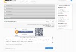 Order Review page for bitcoin payment.