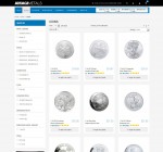 The silver coins page at Amagi Metals