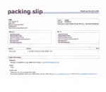 Packing slip