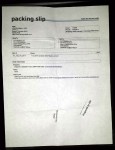 Packing slip